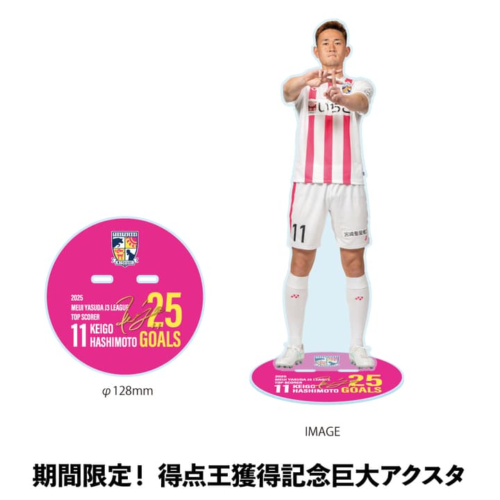 期間限定!  【橋本選手「得点王」獲得！】巨大アクスタ